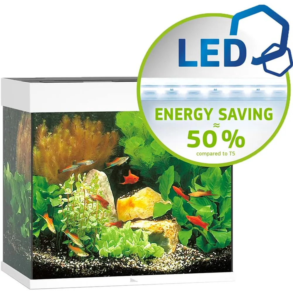 Juwel Akvarium Lido 120 liter Hvid 61x41x58 cm